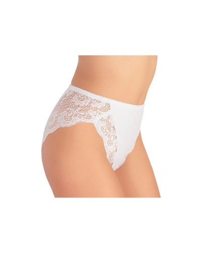 6 Slip Donna Jadea 530 - Modello Midi in Cotone Modal con Pizzo - Taglie 3-6