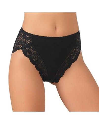 Slip Donna Jadea 530 - Modello Midi in Cotone Modal con Pizzo - Taglie 3-6