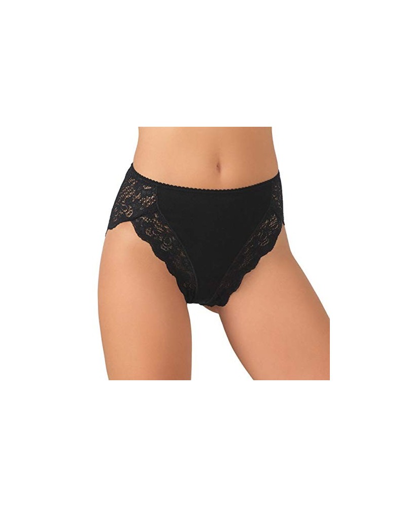 6 Slip Donna Jadea 530 - Modello Midi in Cotone Modal con Pizzo - Taglie 3-6