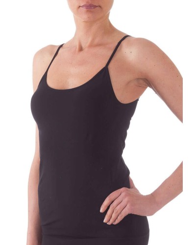 Canotta Donna Spalla Sottile Bellissima Art. 052 in Microfibra Seamless