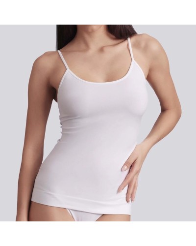 Canotta Donna Spalla Sottile Bellissima Art. 052 in Microfibra Seamless