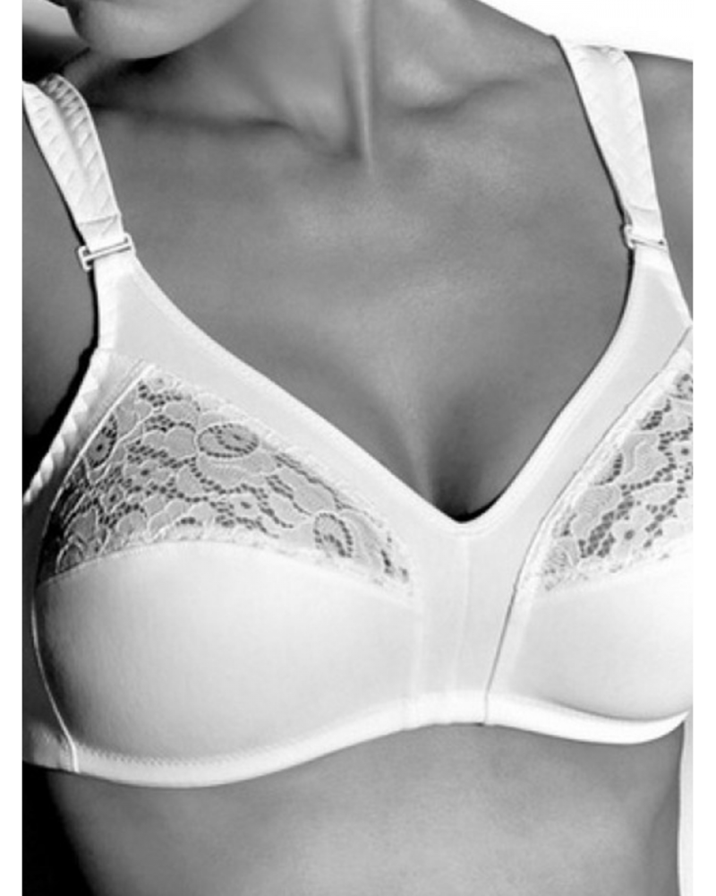 Reggiseno Gios 985 senza ferretto in cotone e pizzo - Coppa B