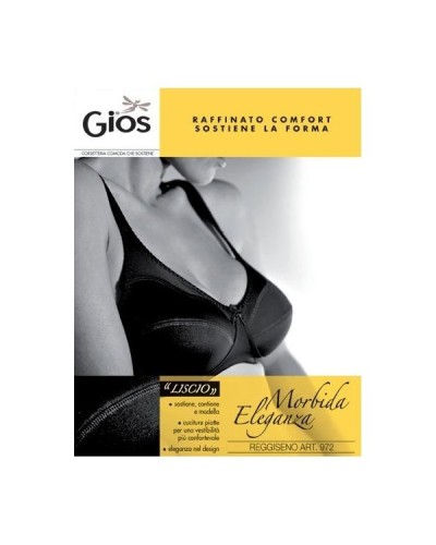 Reggiseno Gios Art. 972 Londra - Senza Ferretto in Cotone con Spalline Imbottite
