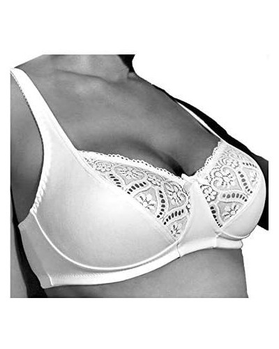 Reggiseno Gios Art. 974 - Senza Ferretto in Cotone e Pizzo - Linea Morbida Eleganza