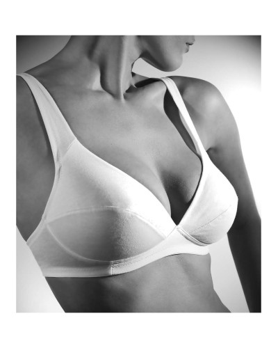 Reggiseno Gios Madrid in Puro Cotone senza Ferretto - Scollo a V