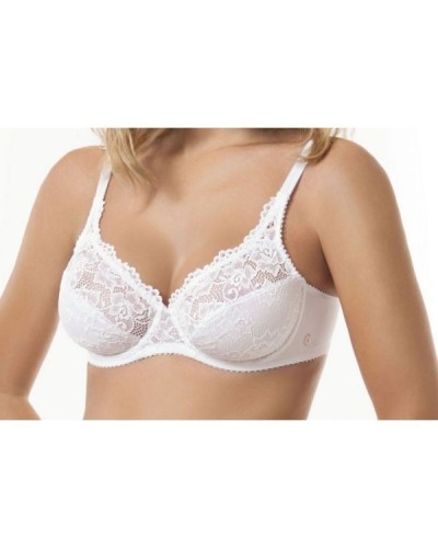 Reggiseno SièLei Art. 942 – Balconcino Sfoderato in Pizzo con Ferretto e Fodera in Cotone