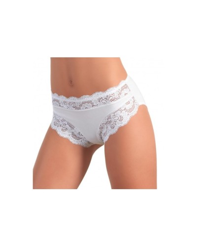 Jadea Art. 742 - 6 Slip Donna in Cotone Elasticizzato con Elegante Balza in Pizzo