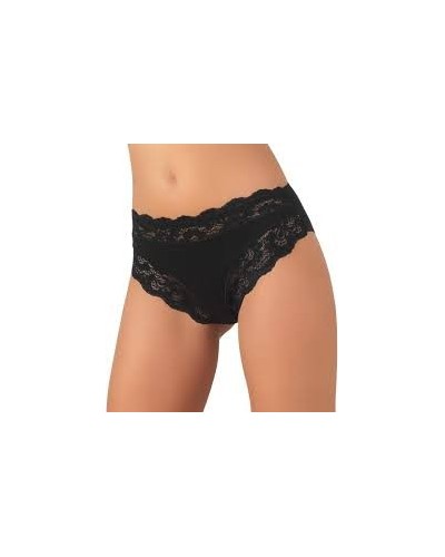 Jadea Art. 742 - 6 Slip Donna in Cotone Elasticizzato con Elegante Balza in Pizzo