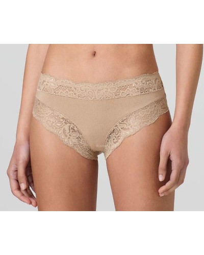 Jadea Art. 742 - 6 Slip Donna in Cotone Elasticizzato con Elegante Balza in Pizzo