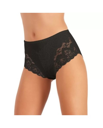 6 Jadea Art. 1031 conf. tre slip bianchi e due neri – Slip Donna Midi in Microfibra e Pizzo Elasticizzato