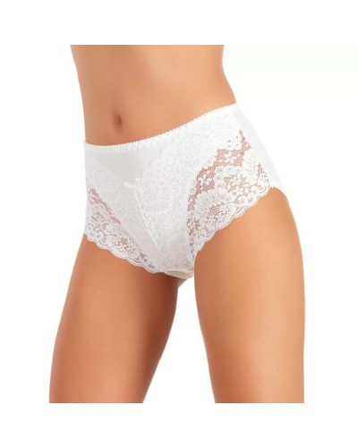 6 Jadea Art. 1031 conf. tre slip bianchi e due neri – Slip Donna Midi in Microfibra e Pizzo Elasticizzato