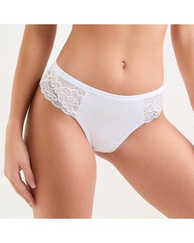 6 Jadea Art. 516 – Brasiliana Donna in Cotone Modal con Pizzo e Retro Modellante