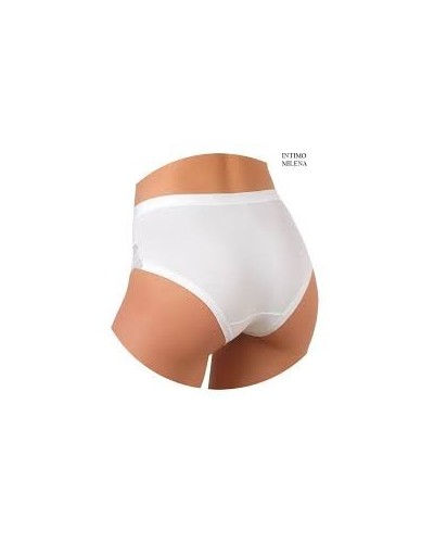 Jadea Pack da 6 Slip 521 Midi Colore In Cotone E Pizzo Vita Media