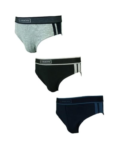 Tris Slip Uomo Il Granchio GS 106 in Cotone Elasticizzato – Confezione da 3 Pezzi