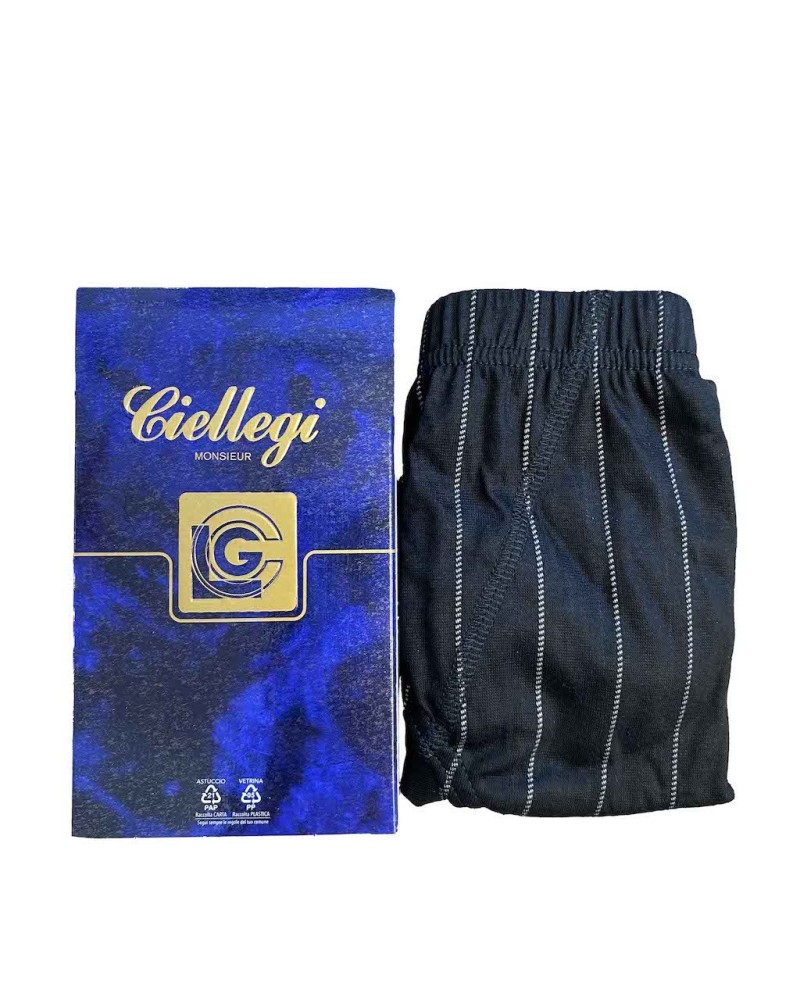 6 Slip Uomo Ciellegi Flash Scuro TAGLIE: 7 - 8 in Cotone Makò Mercerizzato - Made in Italy