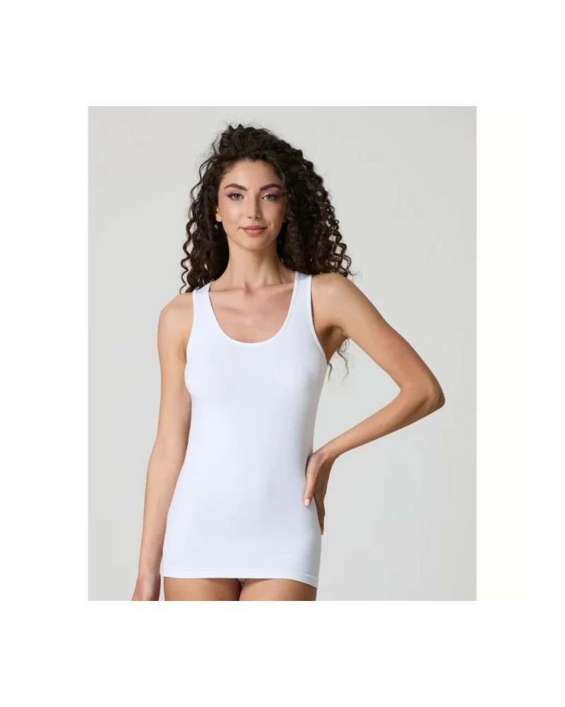 Canotta Donna Jadea 4182 Spalla Larga in Cotone e Modal Elasticizzato