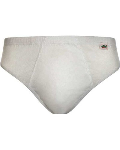 6 Slip Uomo Ciellegi 1500 in Filo di Scozia - Bianco misure 7/8