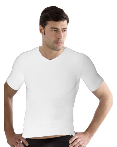 T-Shirt Uomo Scollo a V Intimidea 200023 in Microfibra Seamless