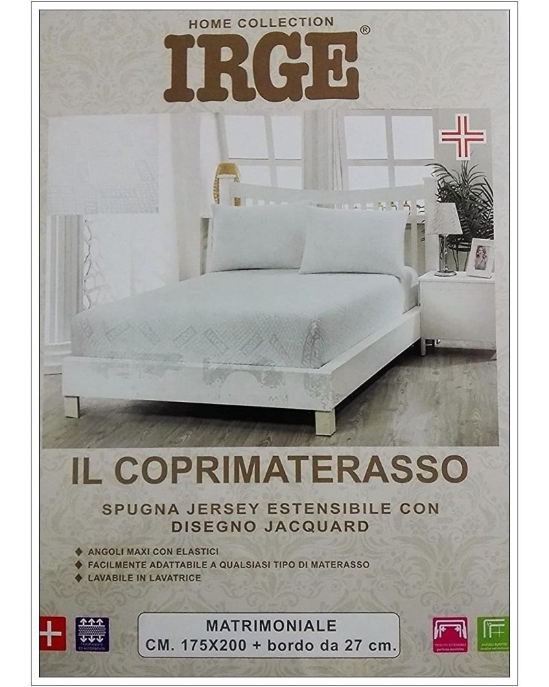 Coprimaterasso Matrimoniale Irge 175x200 cm – Bordo 27 cm