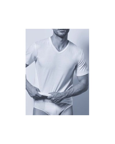 3 T-Shirt Uomo Navigare Art. 512 Scollo a V - 100% Cotone (Bianco e Colorato) misure 3/4/5/6/7