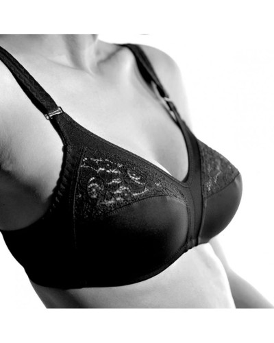 Reggiseno Gios 985 senza ferretto in cotone e pizzo - Coppa B