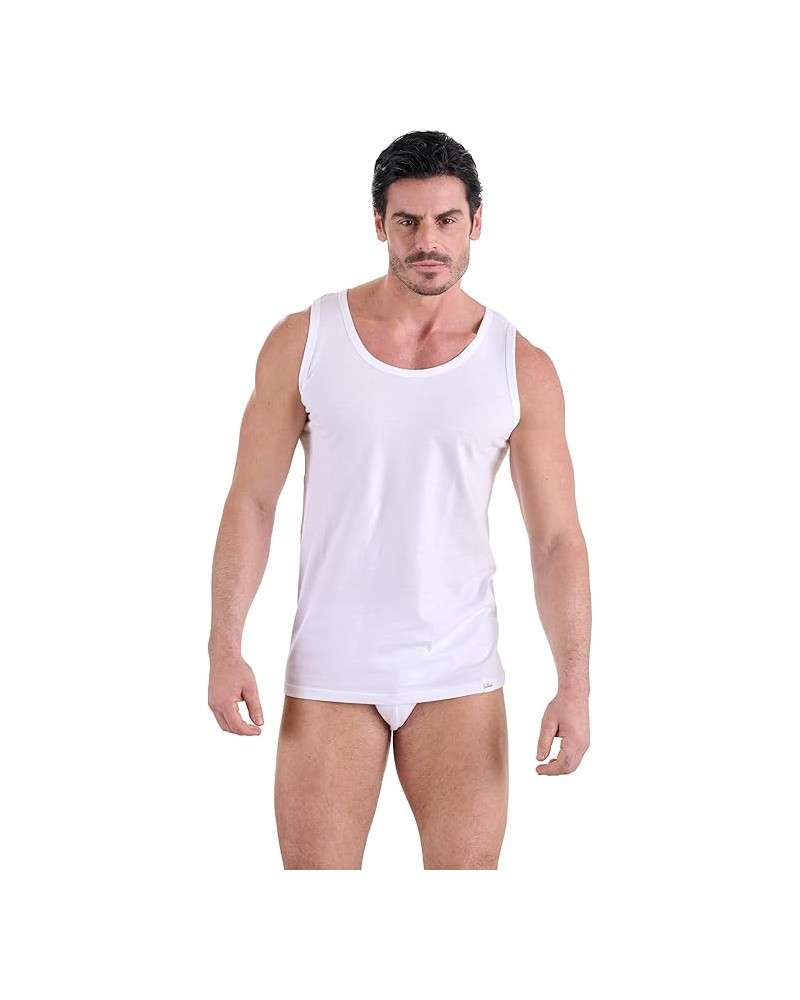 3 Vogatore Uomo Navigare Art. 511 Cotone Bianco e Colorato Misure 8/10