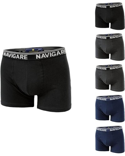 6 Boxer Uomo Navigare Art. 573/E in Cotone Elasticizzato  Confezione da 6 Pezzi