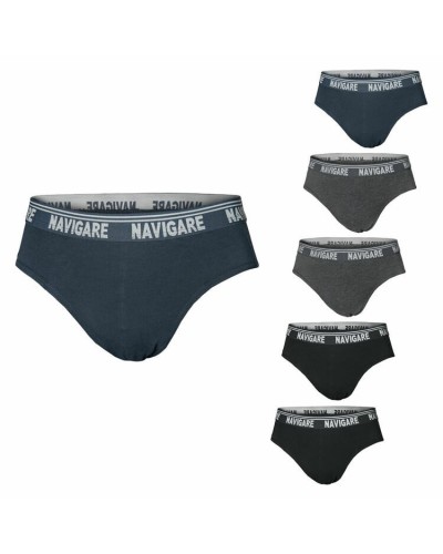 6 Slip Uomo Navigare 574E in Cotone Elasticizzato – Bianco e Colori Assortiti