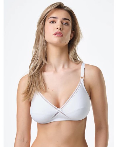Reggiseno Incrociato Senza Ferretto Spiman Articolo Mira in Cotone Elastico