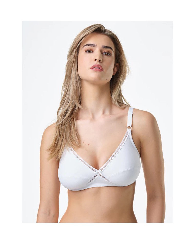 Reggiseno Incrociato Senza Ferretto Spiman Articolo Mira in Cotone Elastico