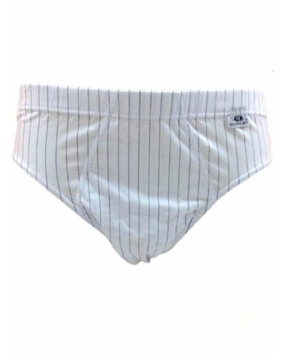 6 Slip Uomo Diquattro Articolo 119/30 in Puro Cotone a Righe