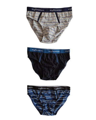 Slip uomo Rossoporpora US2079 cotone elasticizzato (3 pz)