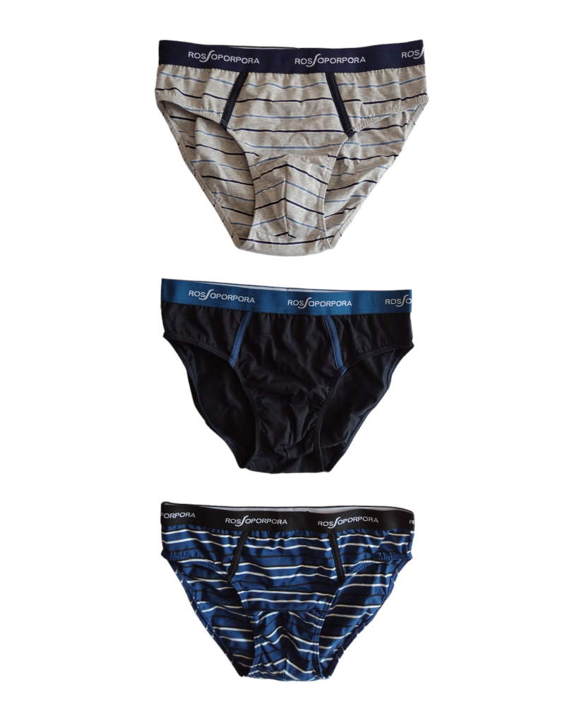 Slip uomo Rossoporpora US2079 cotone elasticizzato (3 pz)