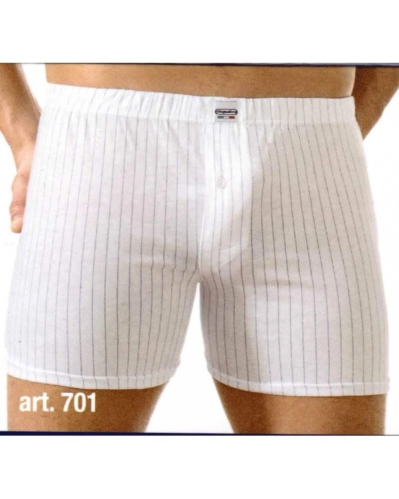 6 Boxer Uomo DIQUATTRO Art. 701 in 100% Puro Cotone con Apertura Frontale