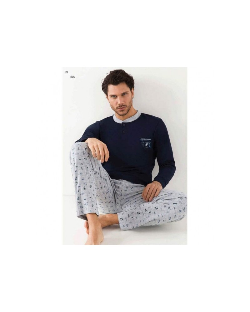 Pigiama uomo Il Granchio GP1129 in cotone