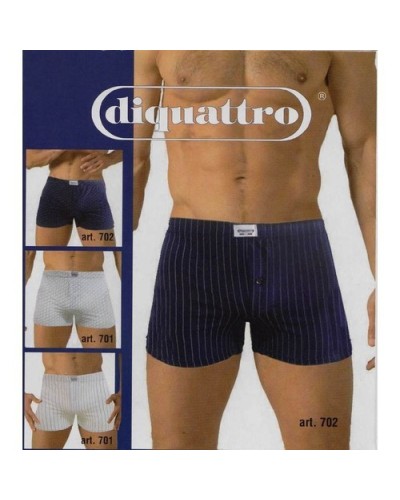 6 Boxer Uomo Diquattro Articolo 702/C Cotone Stampato Colorato Assortito