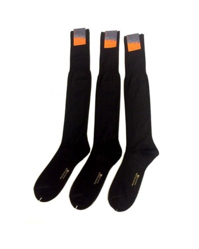 6 Calzini Uomo Lunghi Filo di Scozia Bagnato Art. 911/L - COLORI FRANCESI - BIANCO - PASTELLO - NERO - BLU