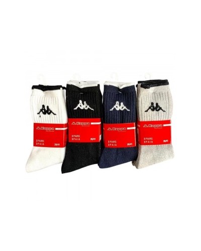 Kappa - 3 Paia di Calzini Corti Unisex in Spugna Art. K540