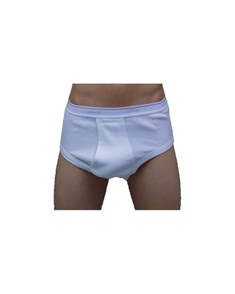 6 Slip Uomo Henri 116 Classico in Cotone a Costine con Apertura