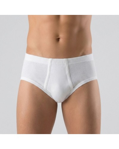 6 Slip Uomo Henri 117 in Puro Cotone a Costine con Apertura