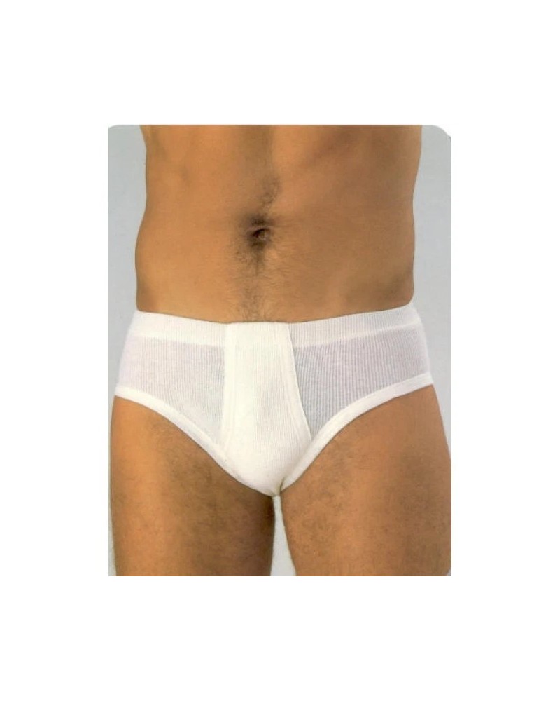 6 Slip Uomo Taglie Forti in Cotone con Apertura - Art. 117 Henri (Taglie 9 e 10)