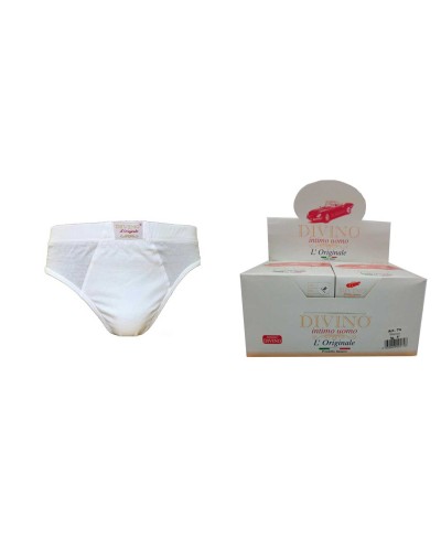 6 Slip Uomo Divino Art. 74 in Cotone Mercerizzato - Taglie Forti 9 e 10