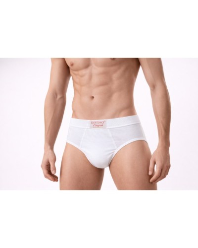 6 Slip Uomo Divino Art. 74 in Cotone - Taglie Forti e Calibrate 12, 14, 16