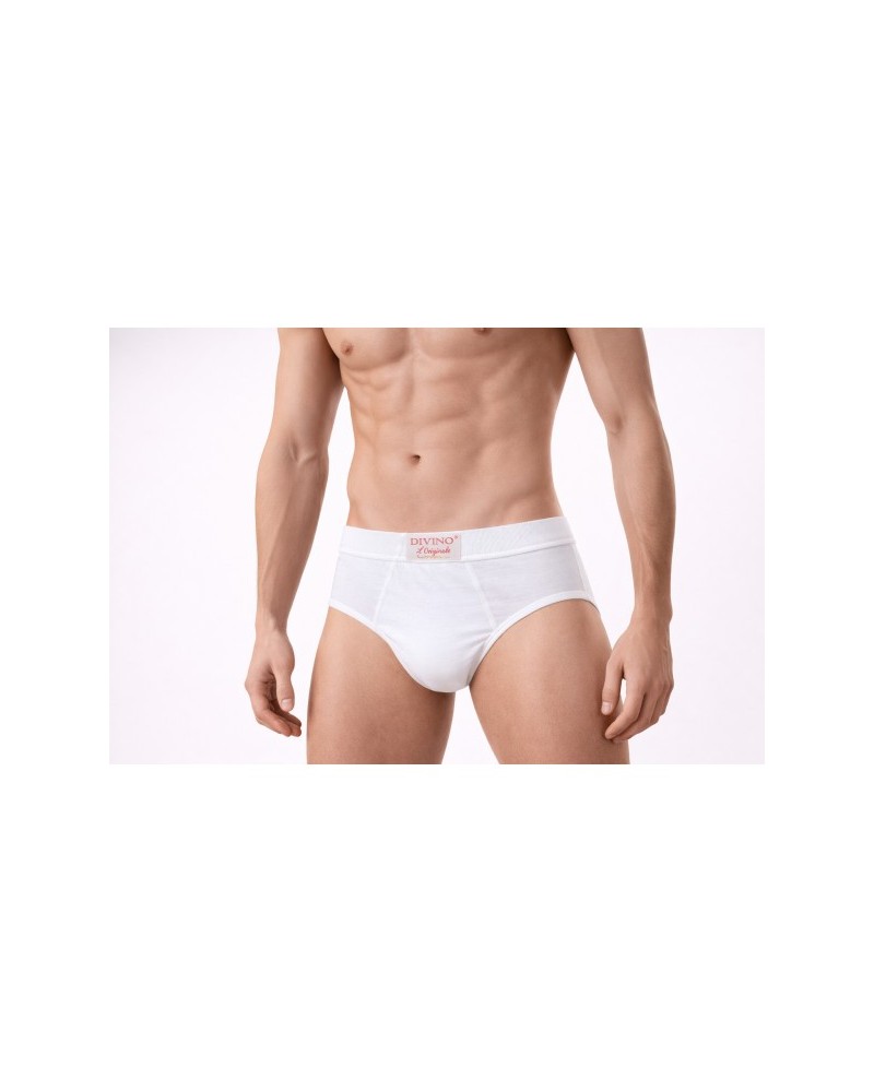 6 Slip Uomo Divino Art. 74 in Cotone - Taglie Forti e Calibrate 12, 14, 16