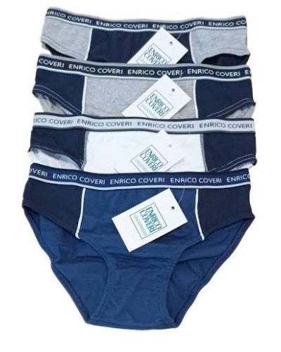 6 Slip Bambino/Ragazzo Enrico Coveri Kids Art. ES4003 in Cotone Elasticizzato