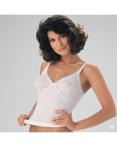 3 Camiciole Donna Henri Art. 185 Spalla Stretta in Cotone