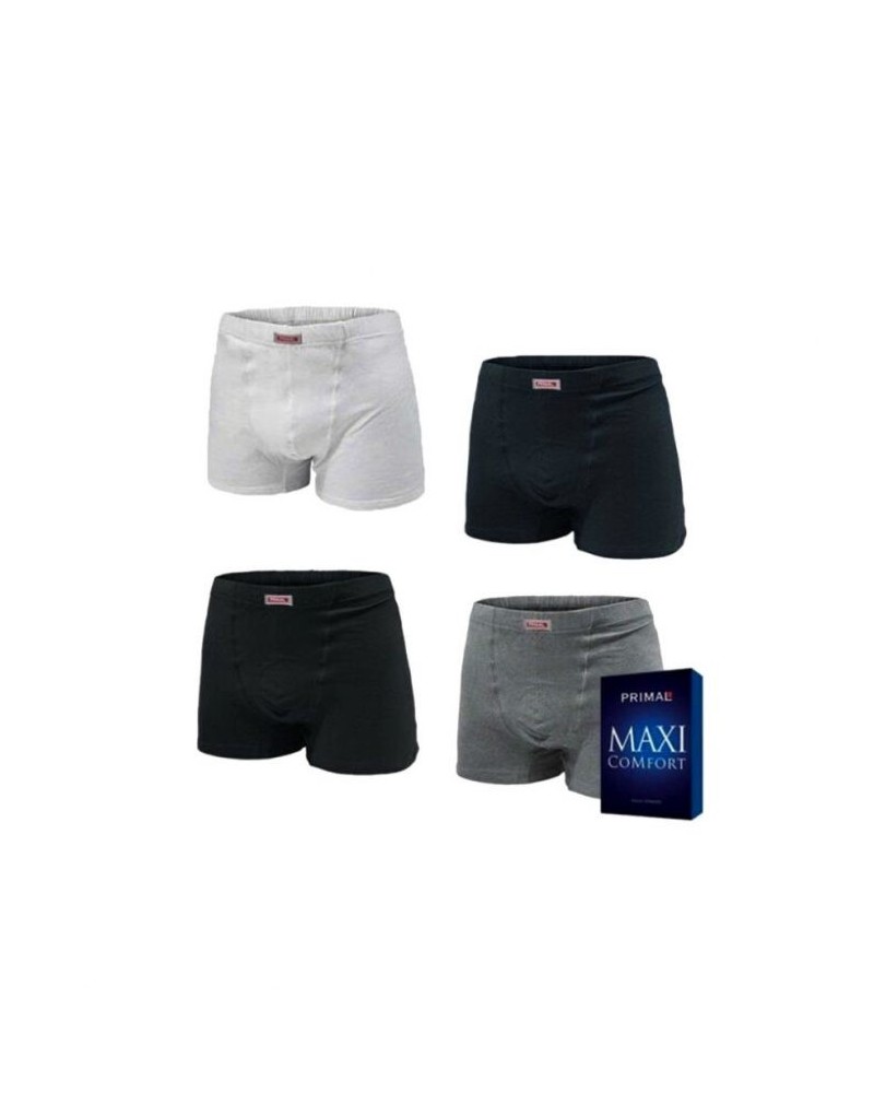 4 Boxer Uomo Calibrato Primal Art. 3211 – Linea Maxi Comfort in Cotone Elasticizzato