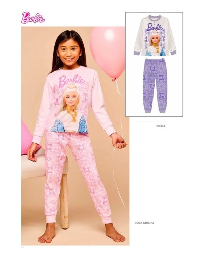 Pigiama Bambina Barbie Caldo Cotone Sabor MT50L8959 | Autunno Inverno