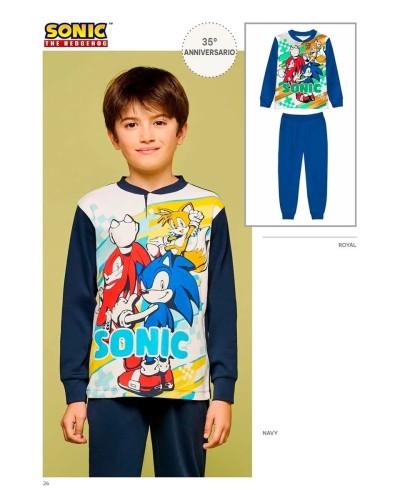 Pigiama Bambino Sonic Caldo Cotone Interlock Sabor - Art. SC40G4908