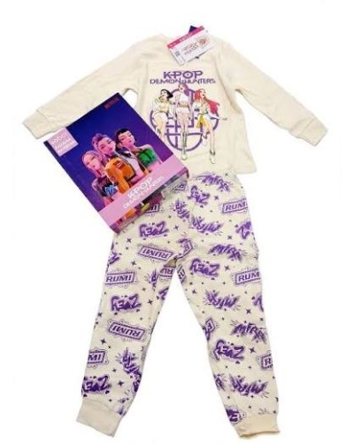 Pigiama Bambina Invernale CALDO COTONE K-Pop Demon Hunters Sabor - Art. KP50L6765